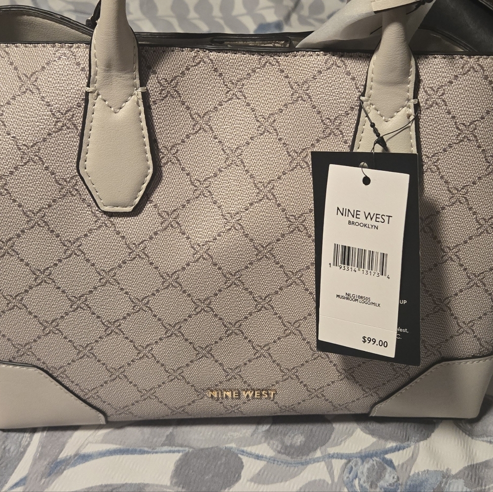 Nine West Beige Tote Bag